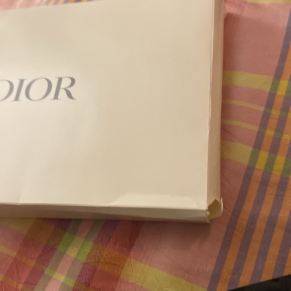 Dior black and silver velvet pouch - Picture 8 of 12